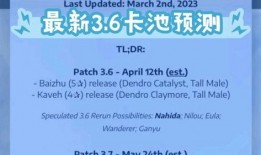 3.6卡池爆料最新,新角色与限定皮肤大揭秘！